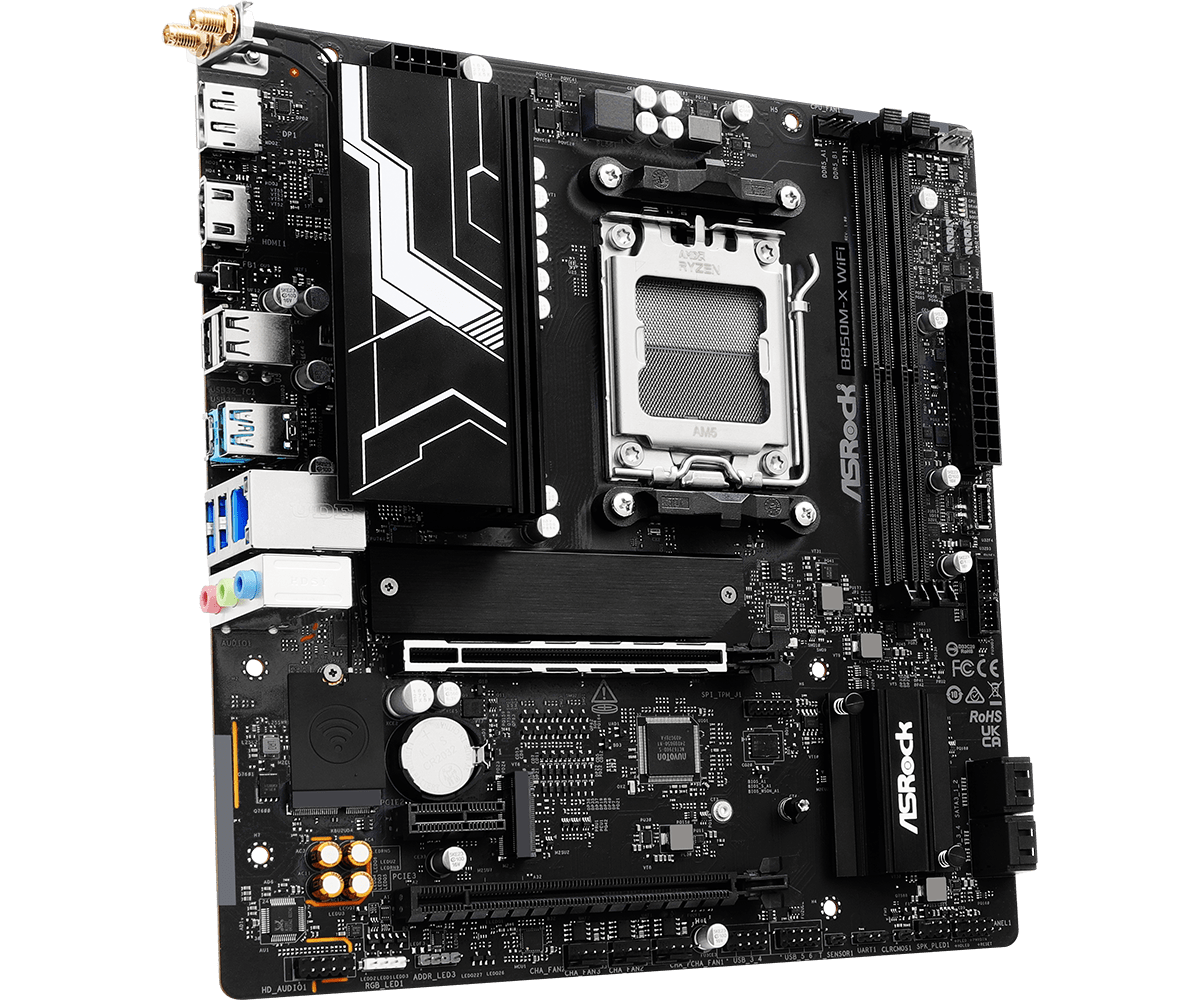 ASROCK New B850M-X WIFI 6E AMD - X870E Atx Motherboard recension och pris